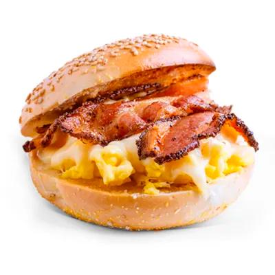 Imagen de Bagel Americano con huevos y tocineta