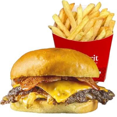 Imagen de Smash Clásica con papas fritas