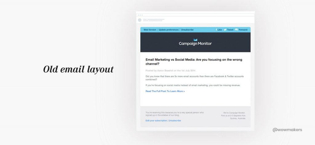 Always Use a Layout with a Focus on CTA