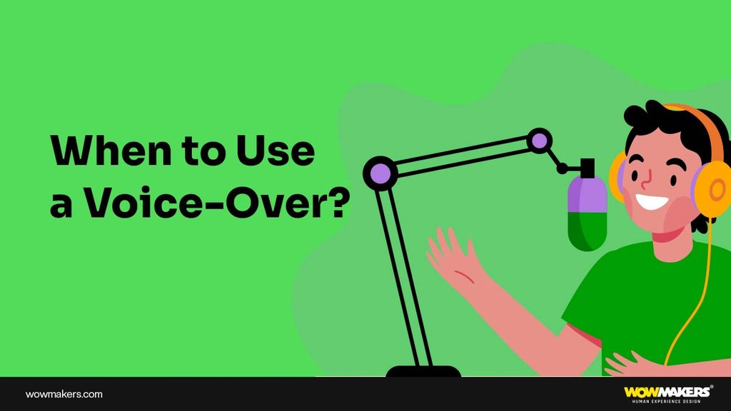 When to use a voice over in explainer video