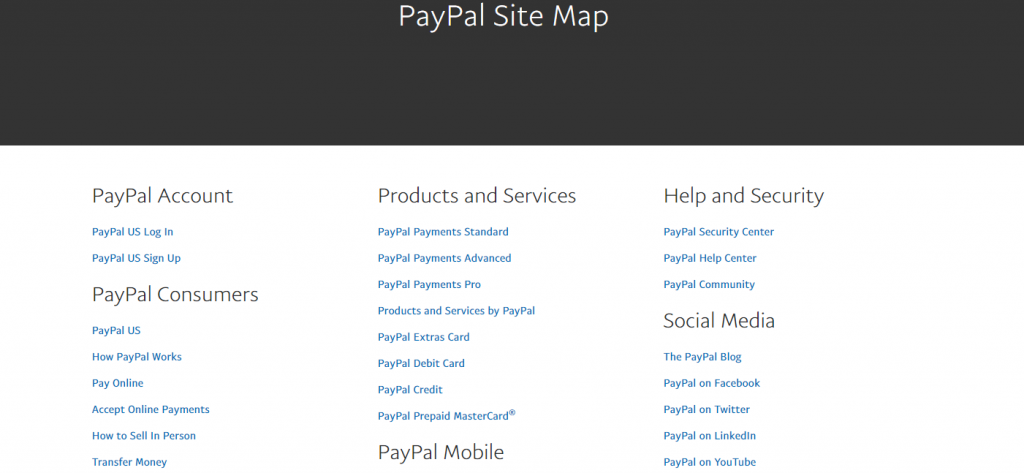 Paypal Footer