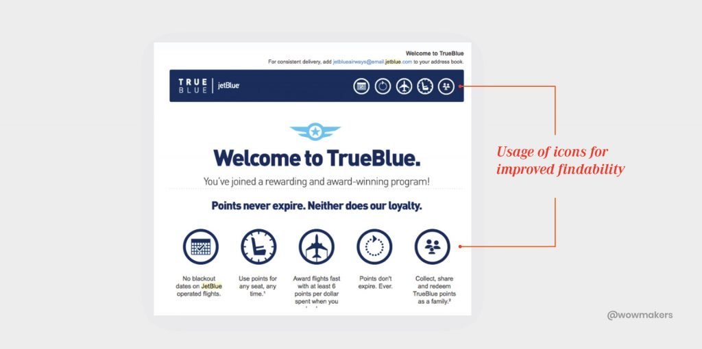 JetBlue’s TrueBlue program had an attractive reward system that benefits the users in many ways.