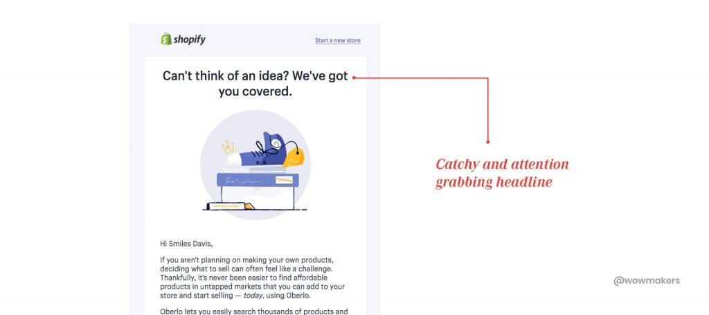 Attention grabbing headline