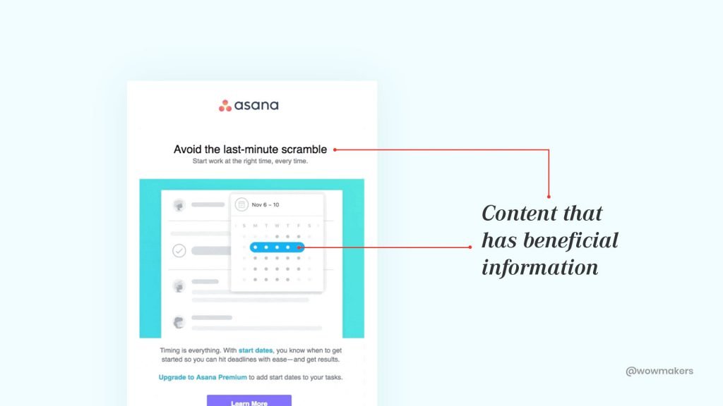 Content that has beneficial information