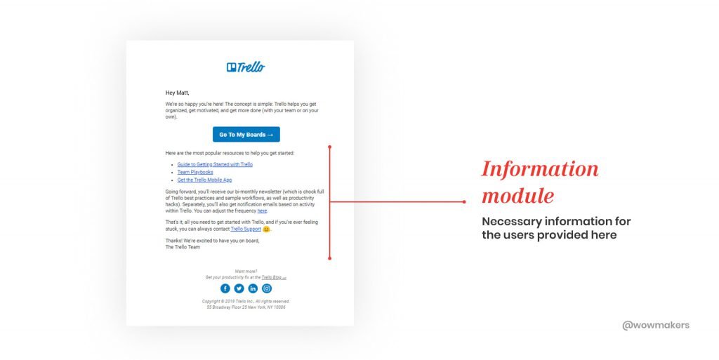 Information module