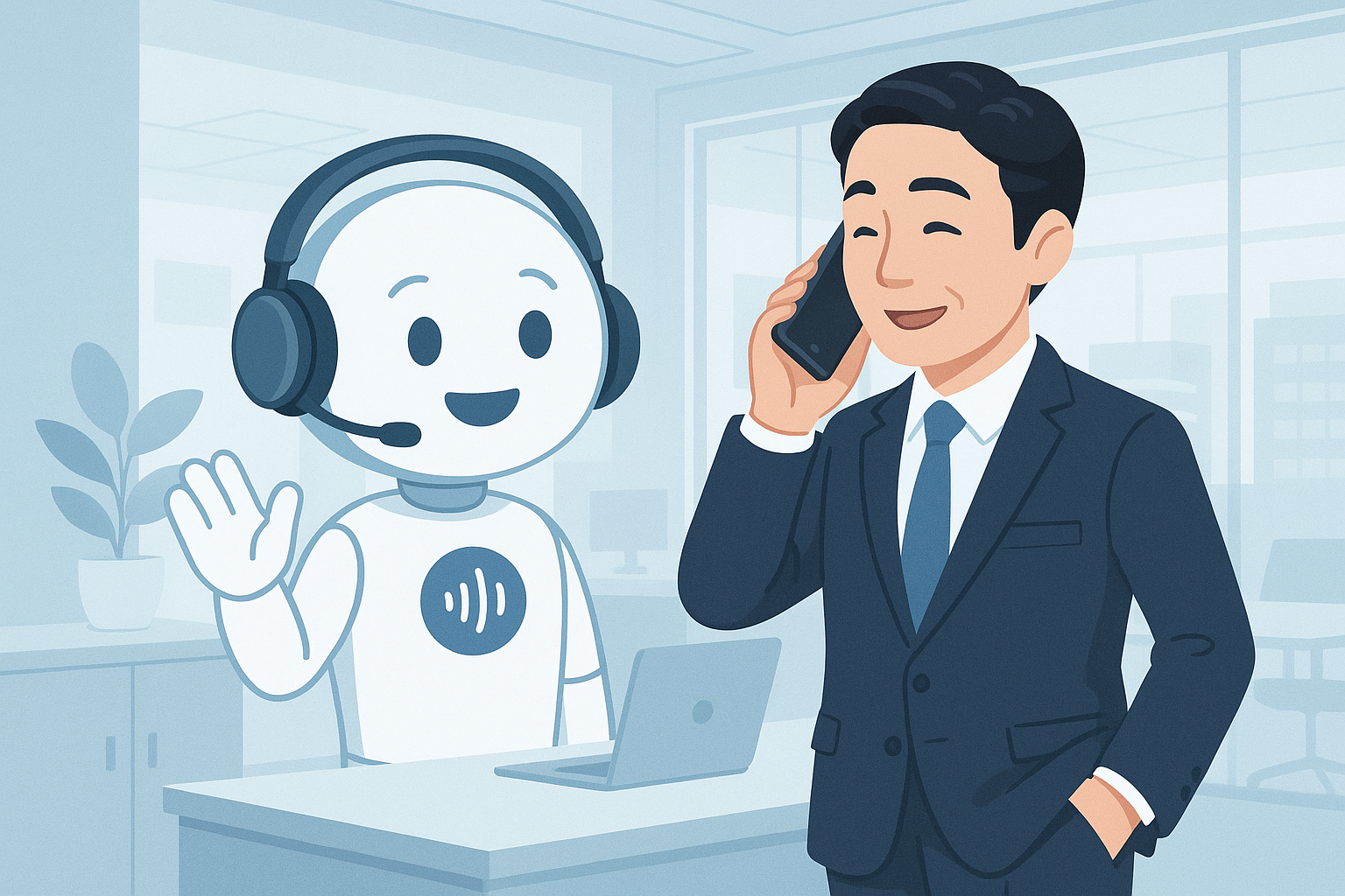 AIボイスエージェントで自然な会話