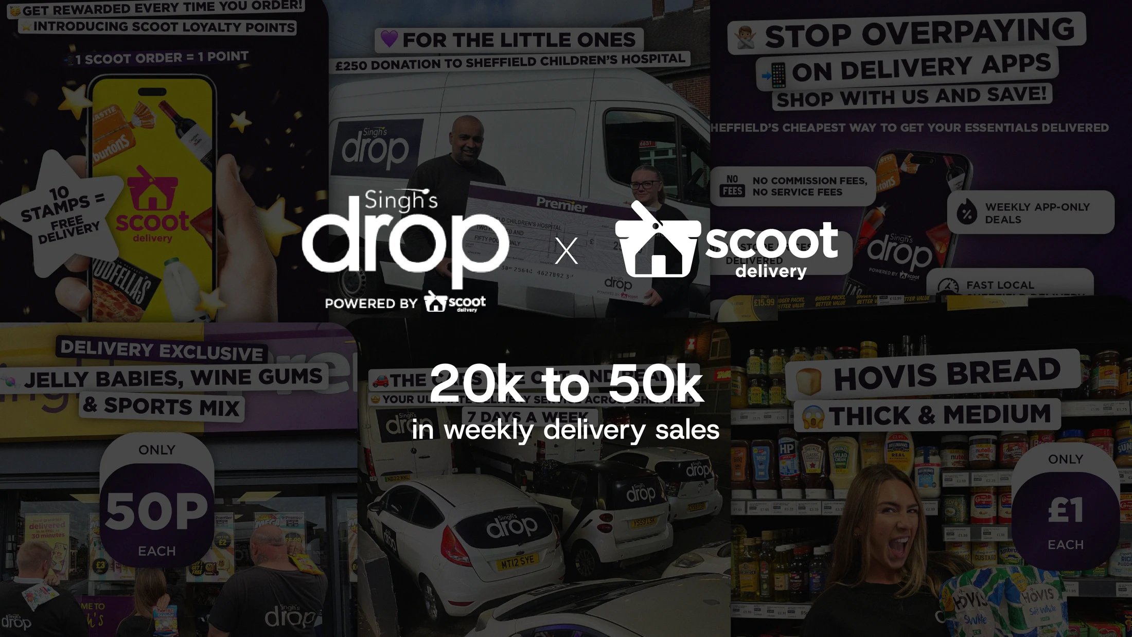 Singh’s Drop and Scoot Delivery: £20k to £50k in weekly delivery sales