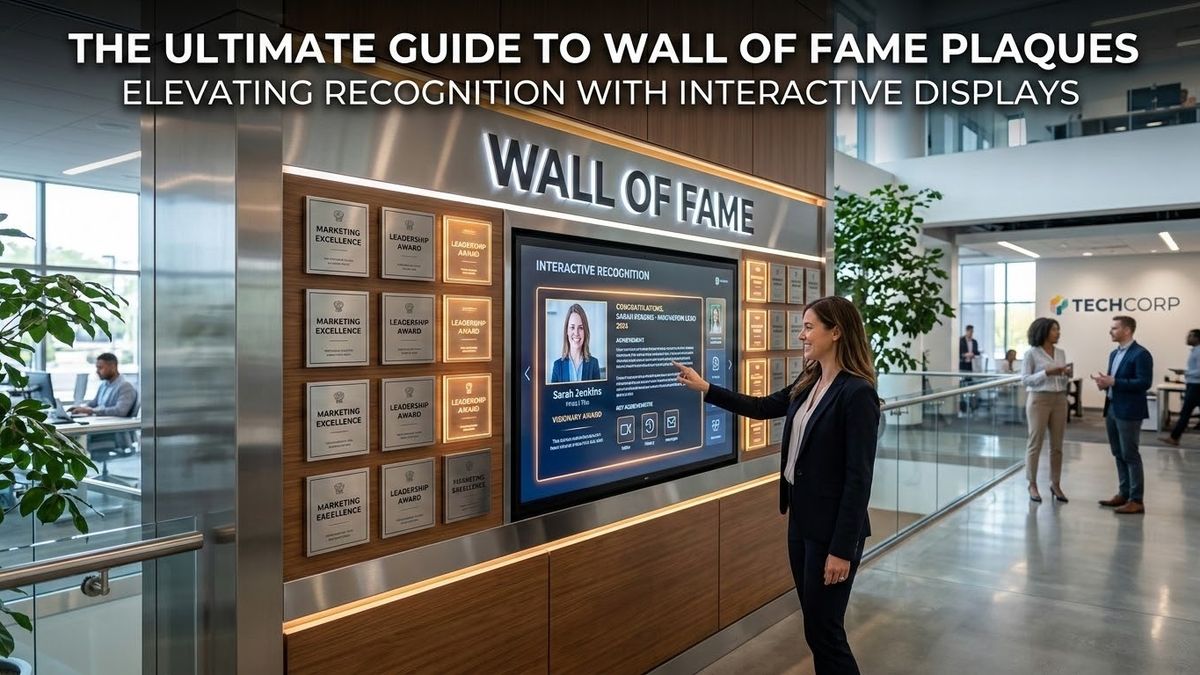 The Ultimate Guide to Wall of Fame Plaques: Elevating Recognition with Interactive Displays