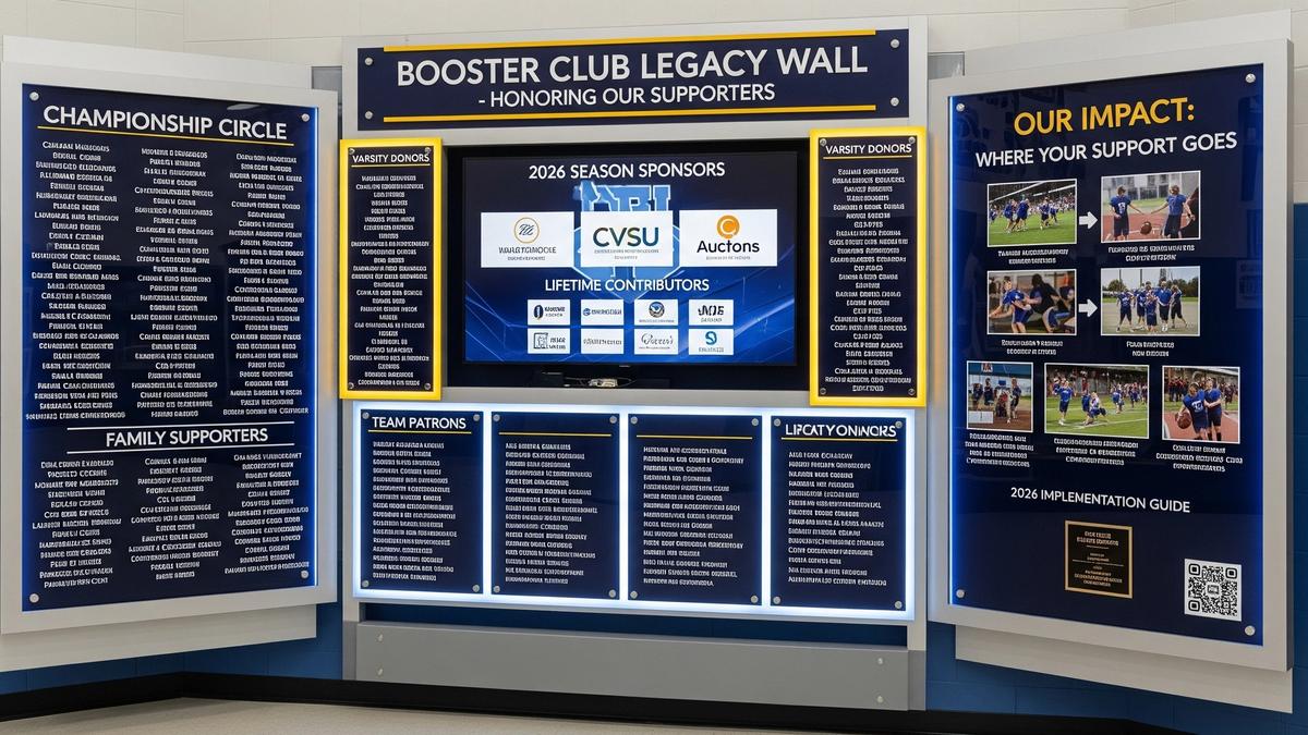 Donor Recognition Displays for Booster Clubs: 2026 Implementation Guide