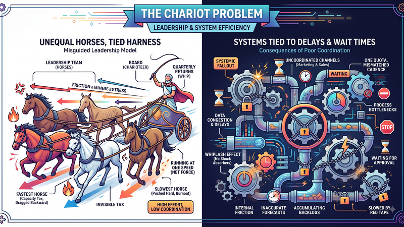 The Chariot Problem: Why Leadership Teams Exhaust Everyone and Still Don't Accelerate