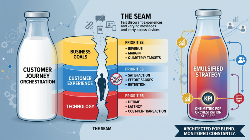 Milk and Oil: Why Most Customer Journey Orchestration Never Actually Blends