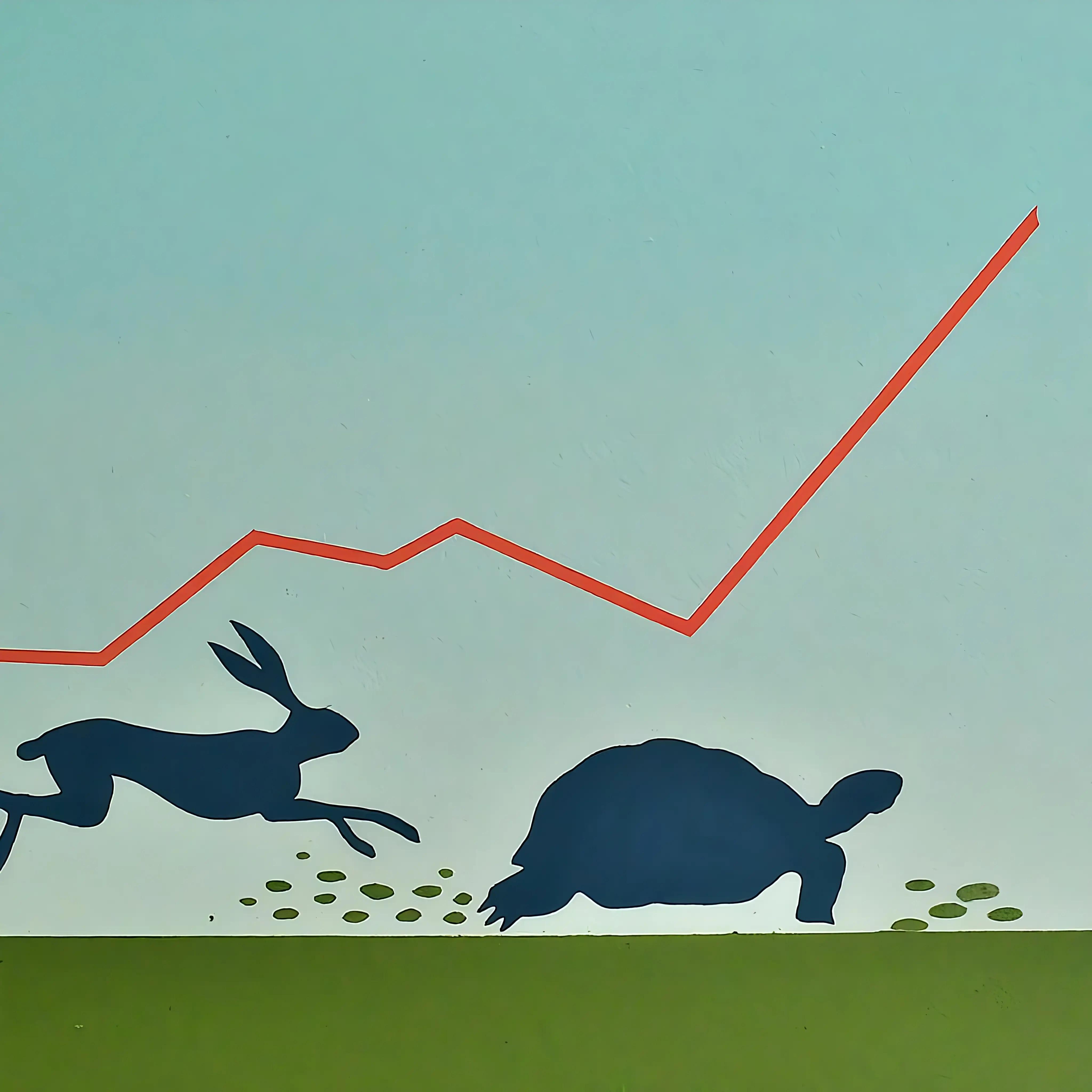 turtle and rabbit illustration