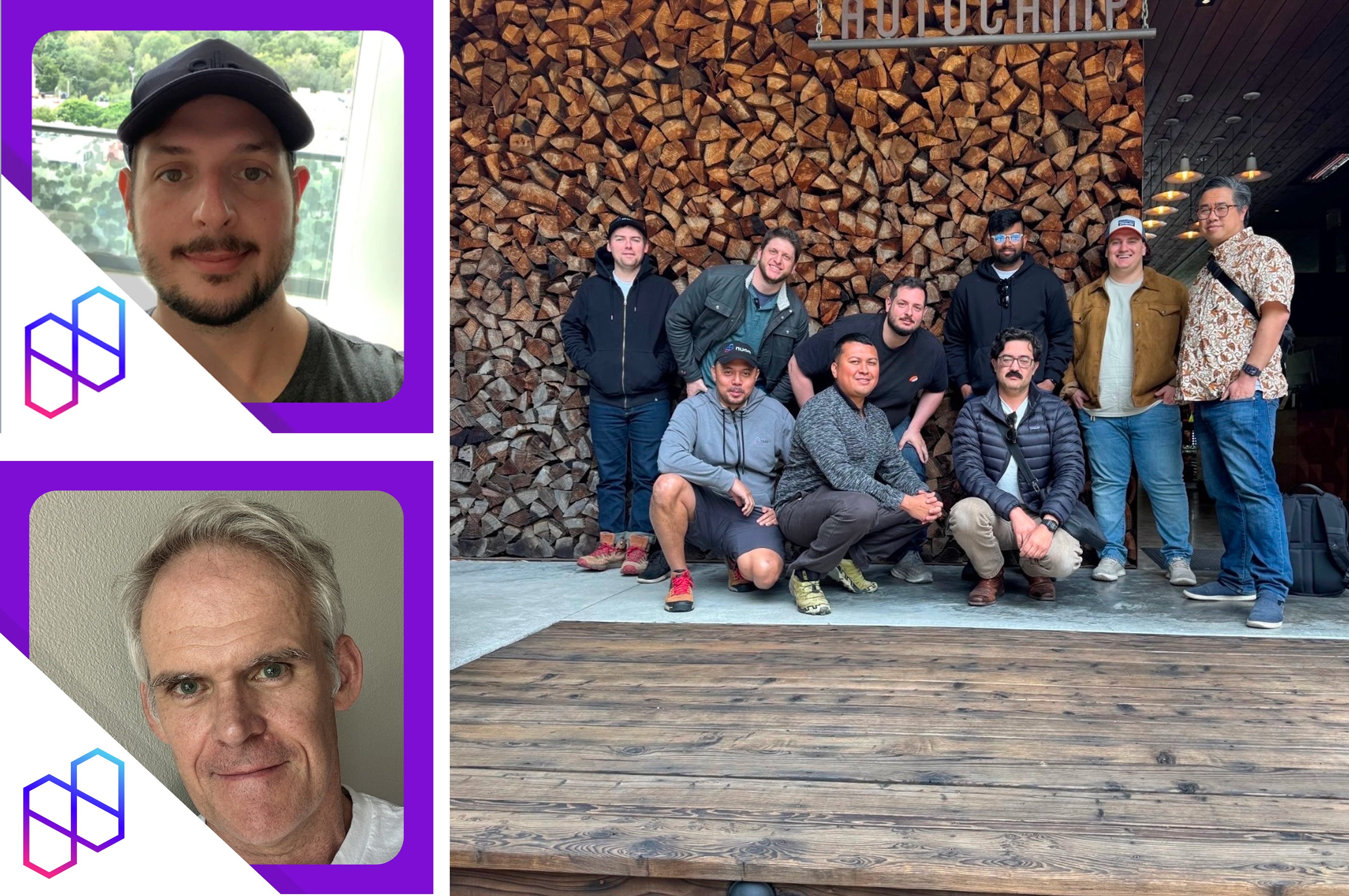 Jon, Mark and the Nuon at a June offsite and hackathon at Autocamp Russian River