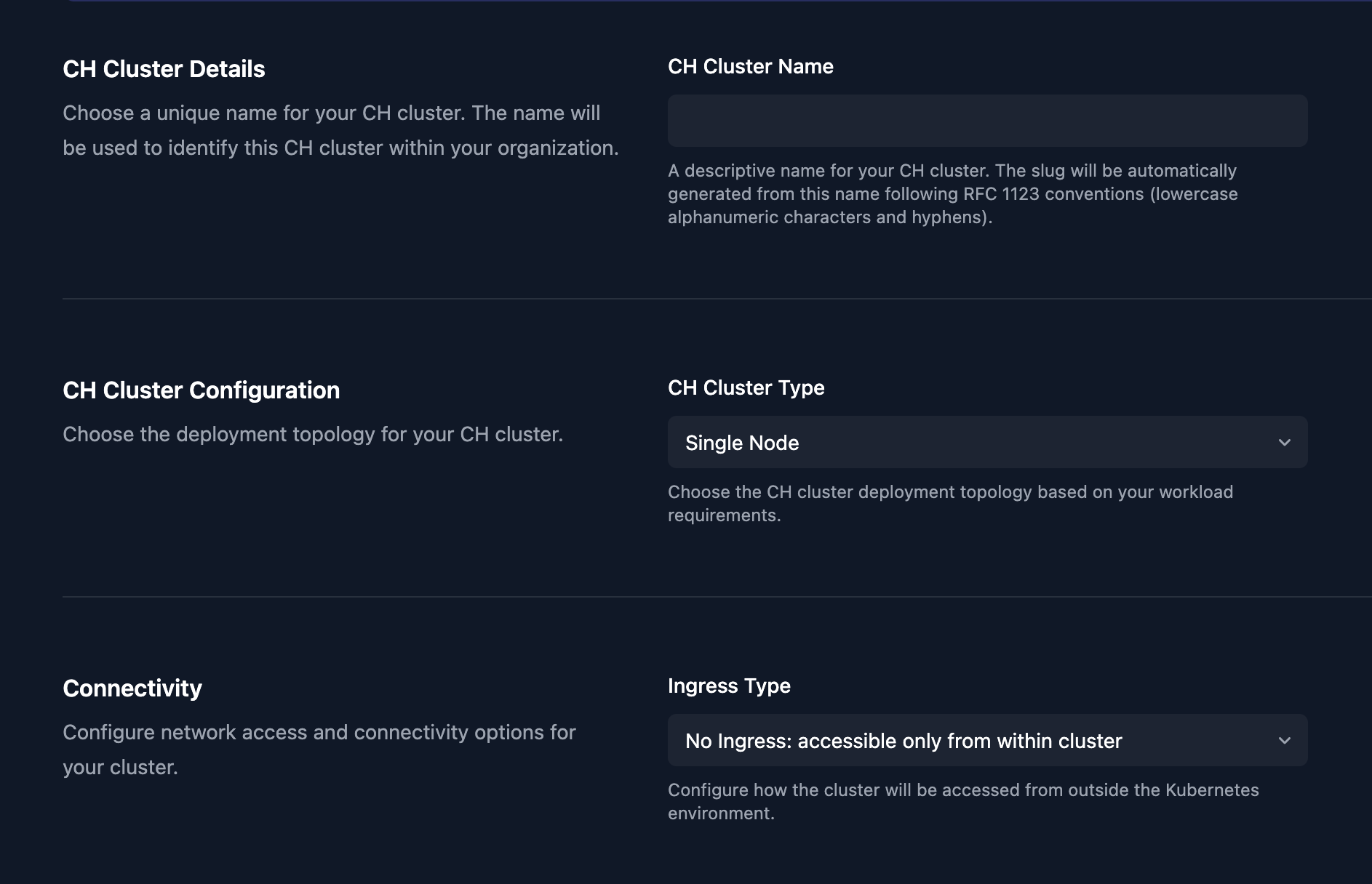 Clickhouse cluster config