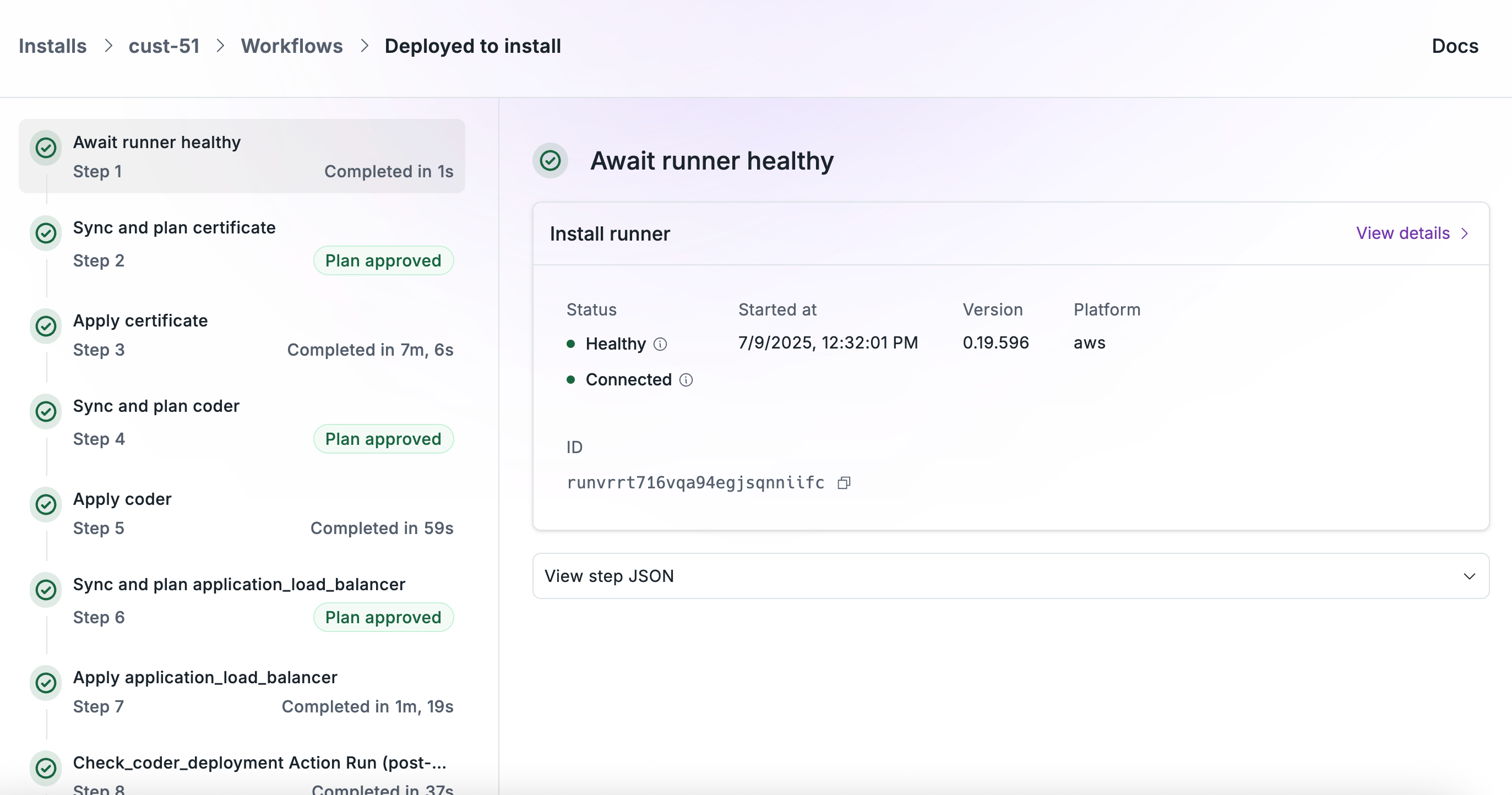 Workflow of a Coder Install with Nuon