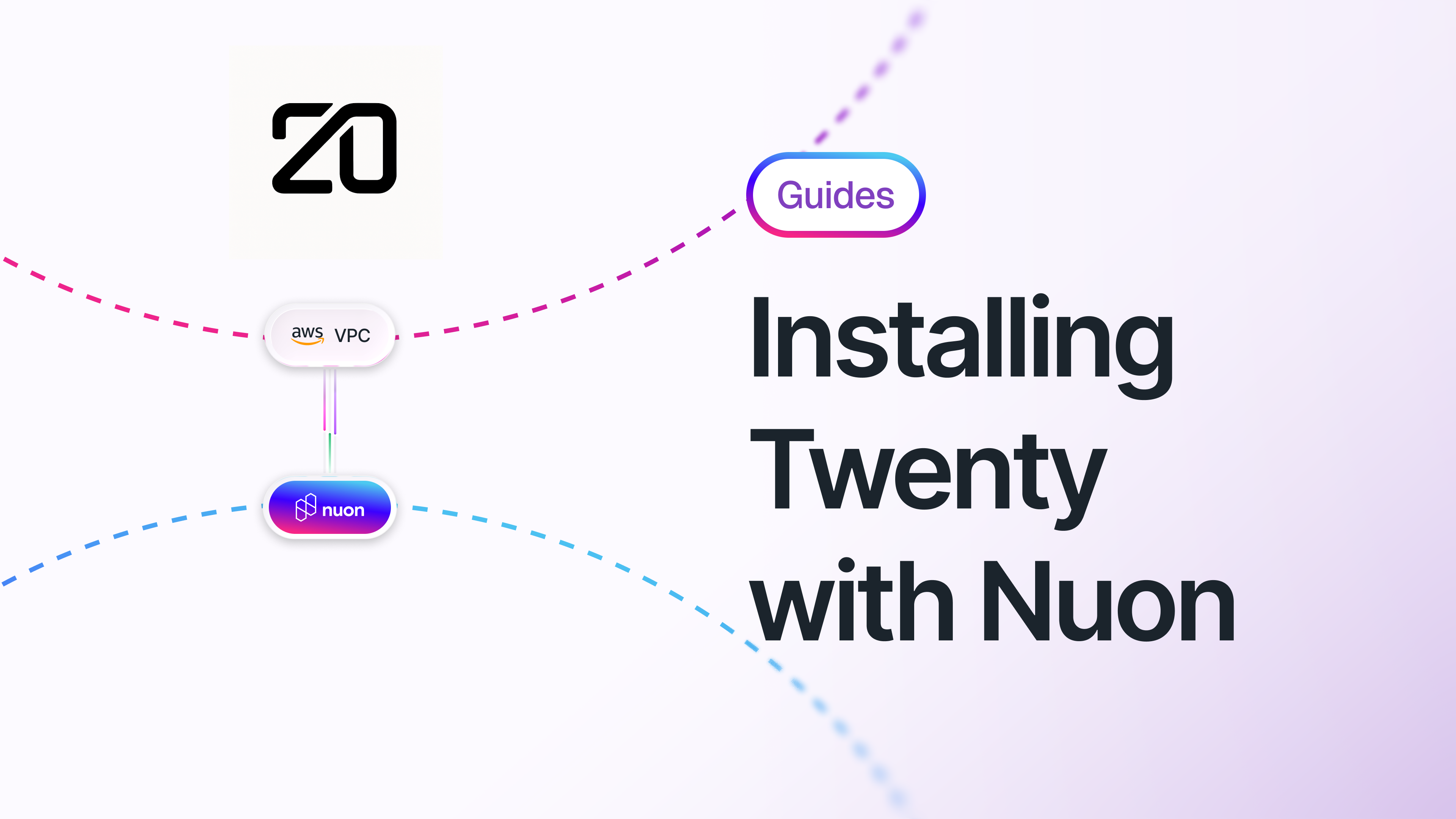 Banner for blog post on installing open-source CRM and Salesforce alternative - Twenty - with Nuon
