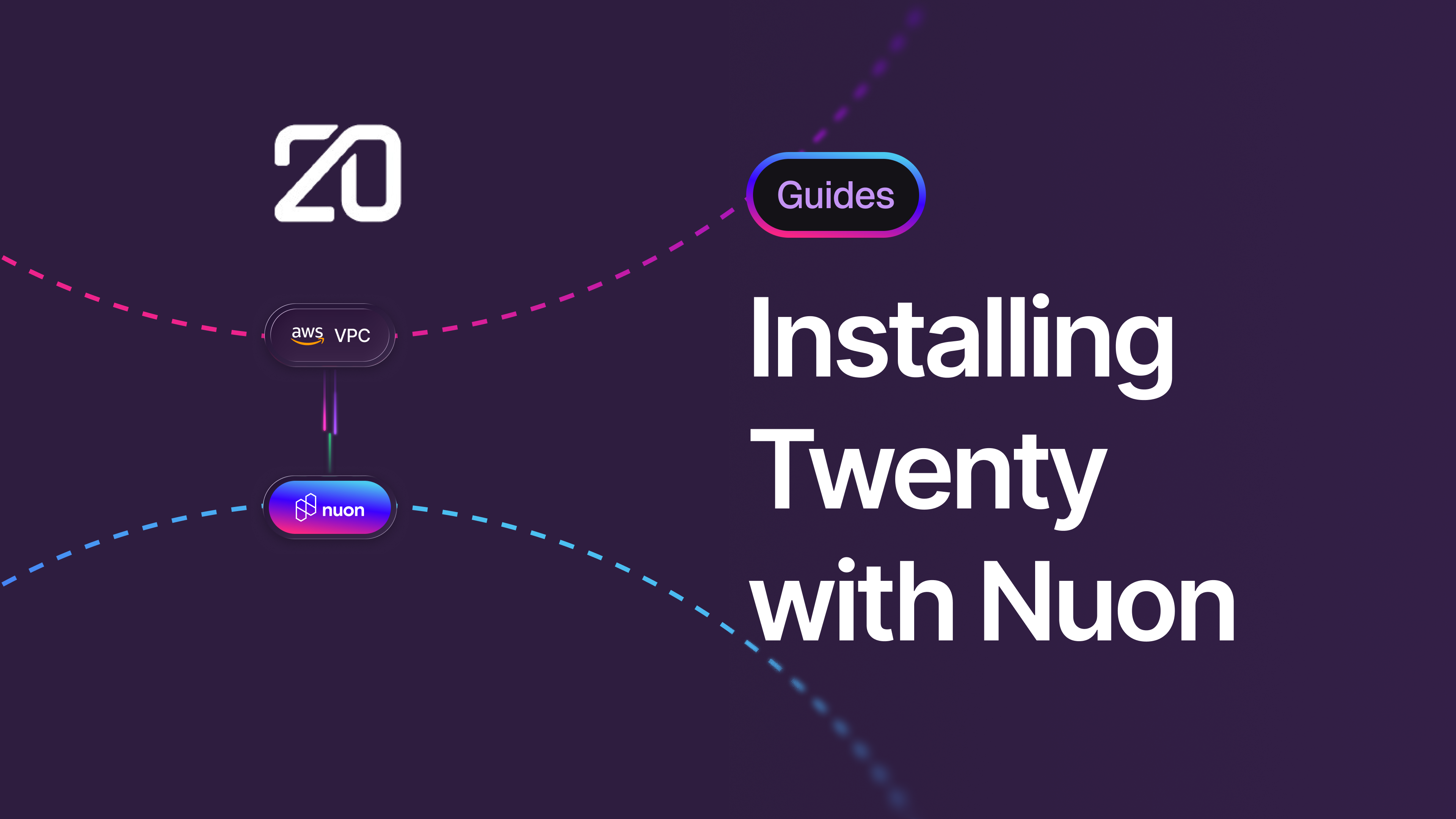 Banner for blog post on installing open-source CRM and Salesforce alternative - Twenty - with Nuon