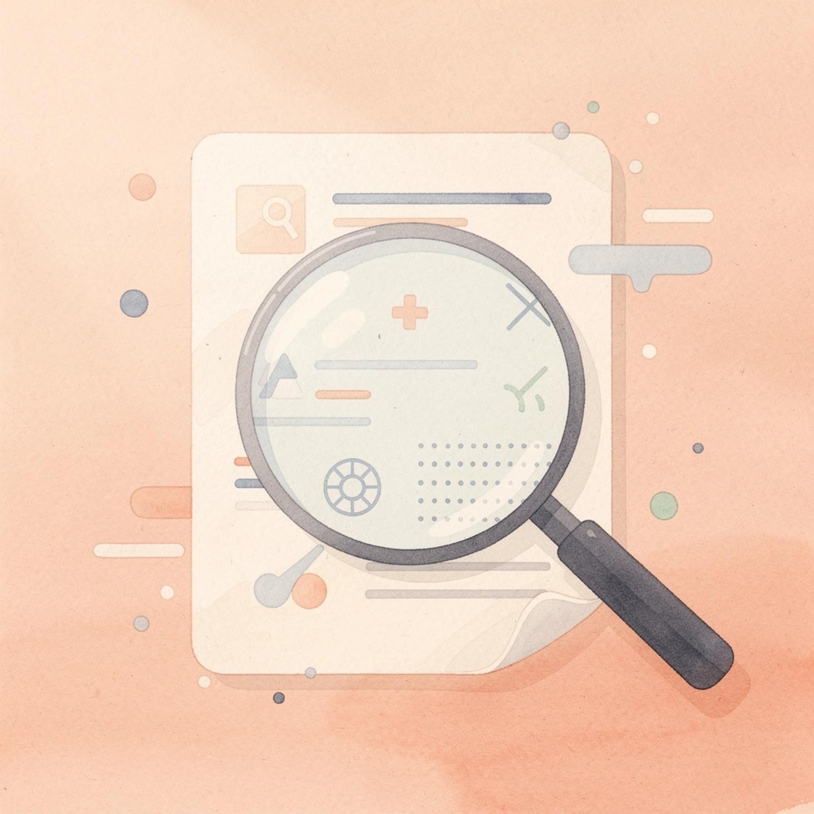 Scene of magnifying glass examining legal documents representing verified research