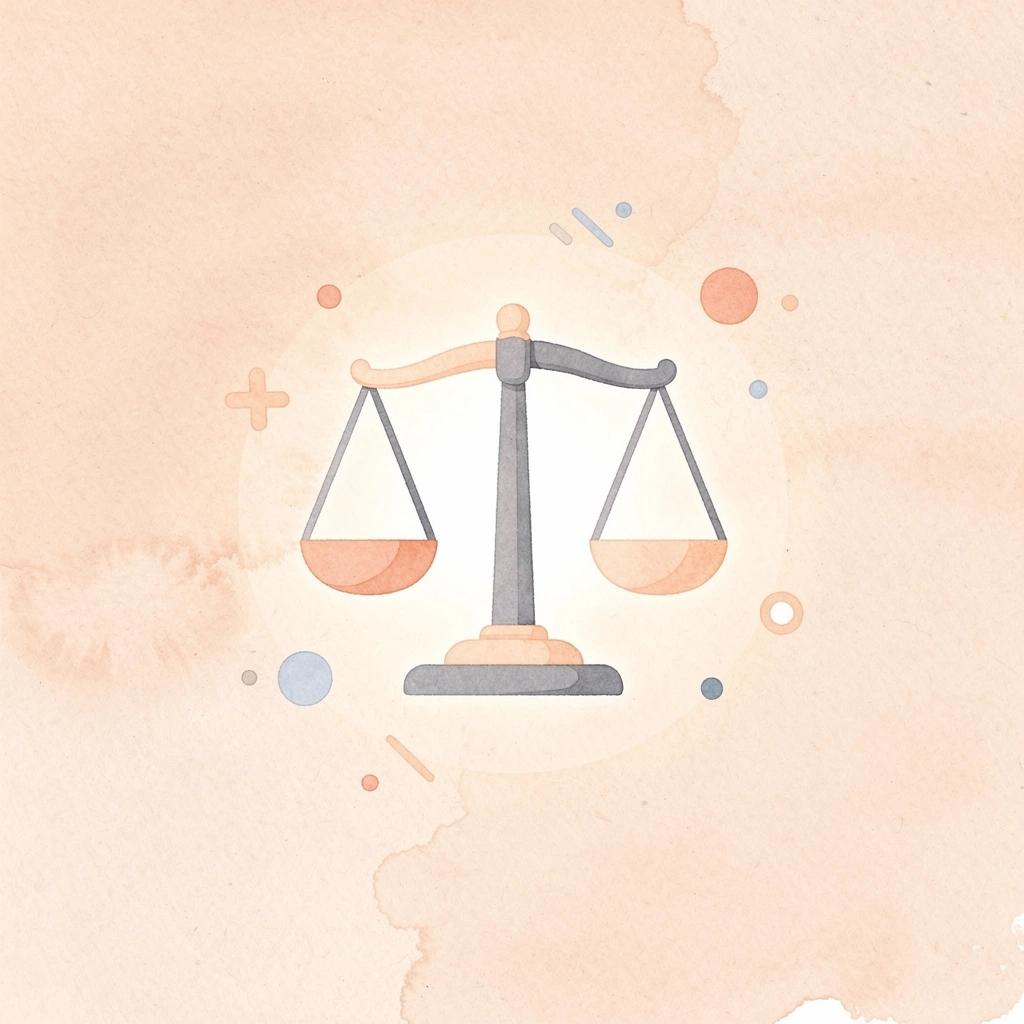 Scales of justice icon representing legal billing software decisions