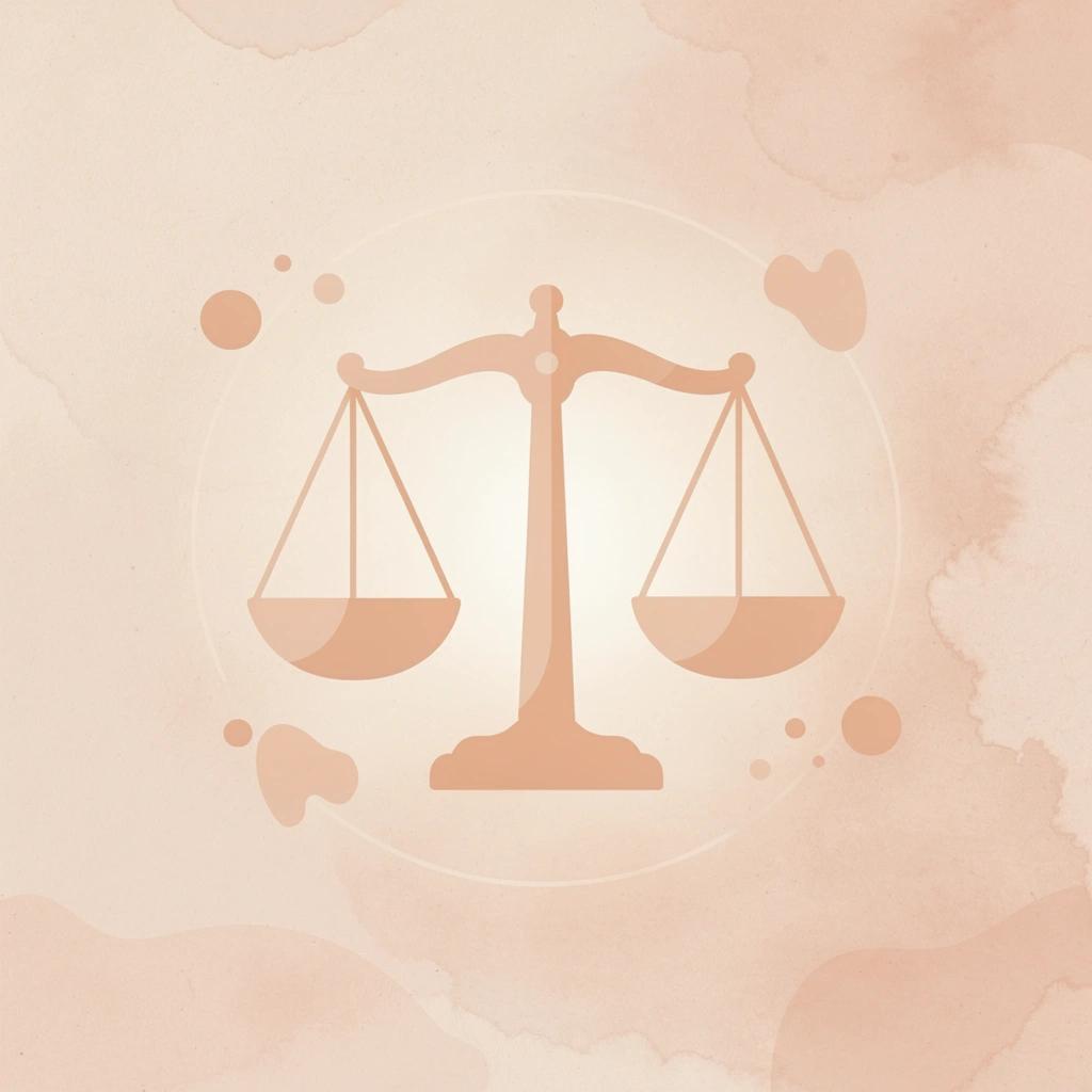 Scales of justice icon representing honest and reliable AI reasoning for legal professionals