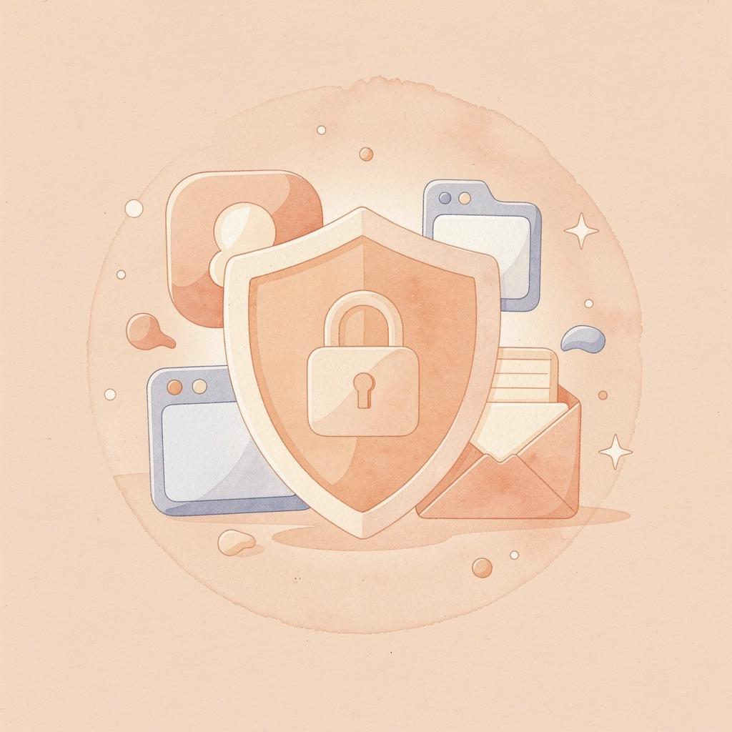 Shield protecting legal documents representing complete traceability and professional standards