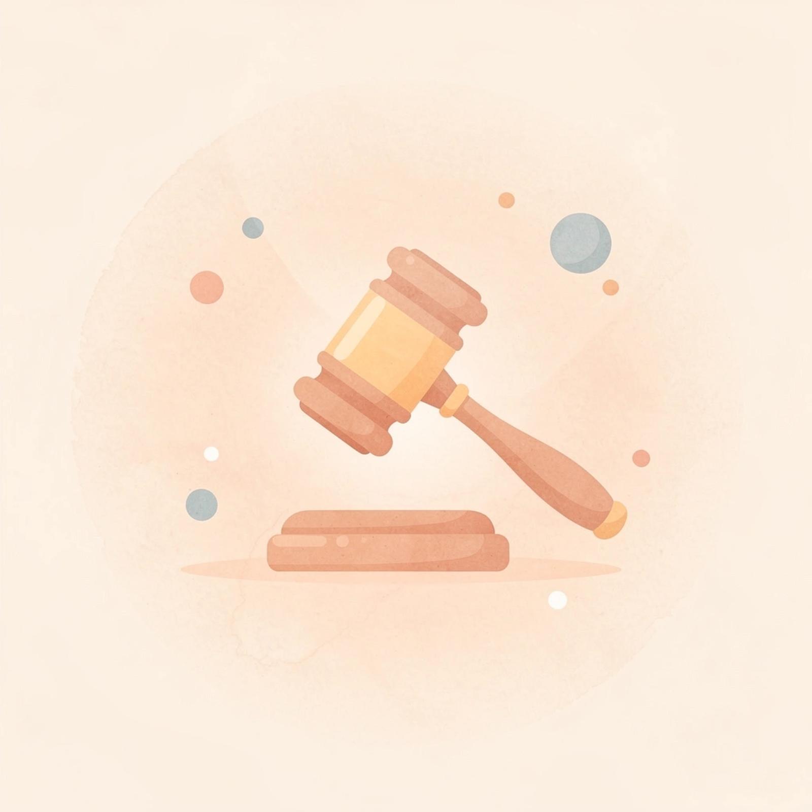 Gavel icon representing the law clerk profession