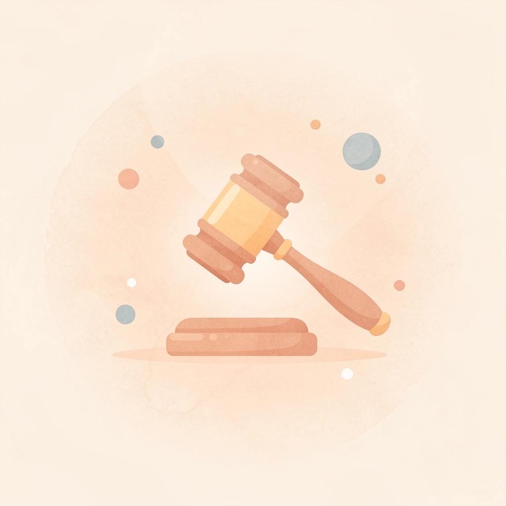 Gavel icon representing the law clerk profession