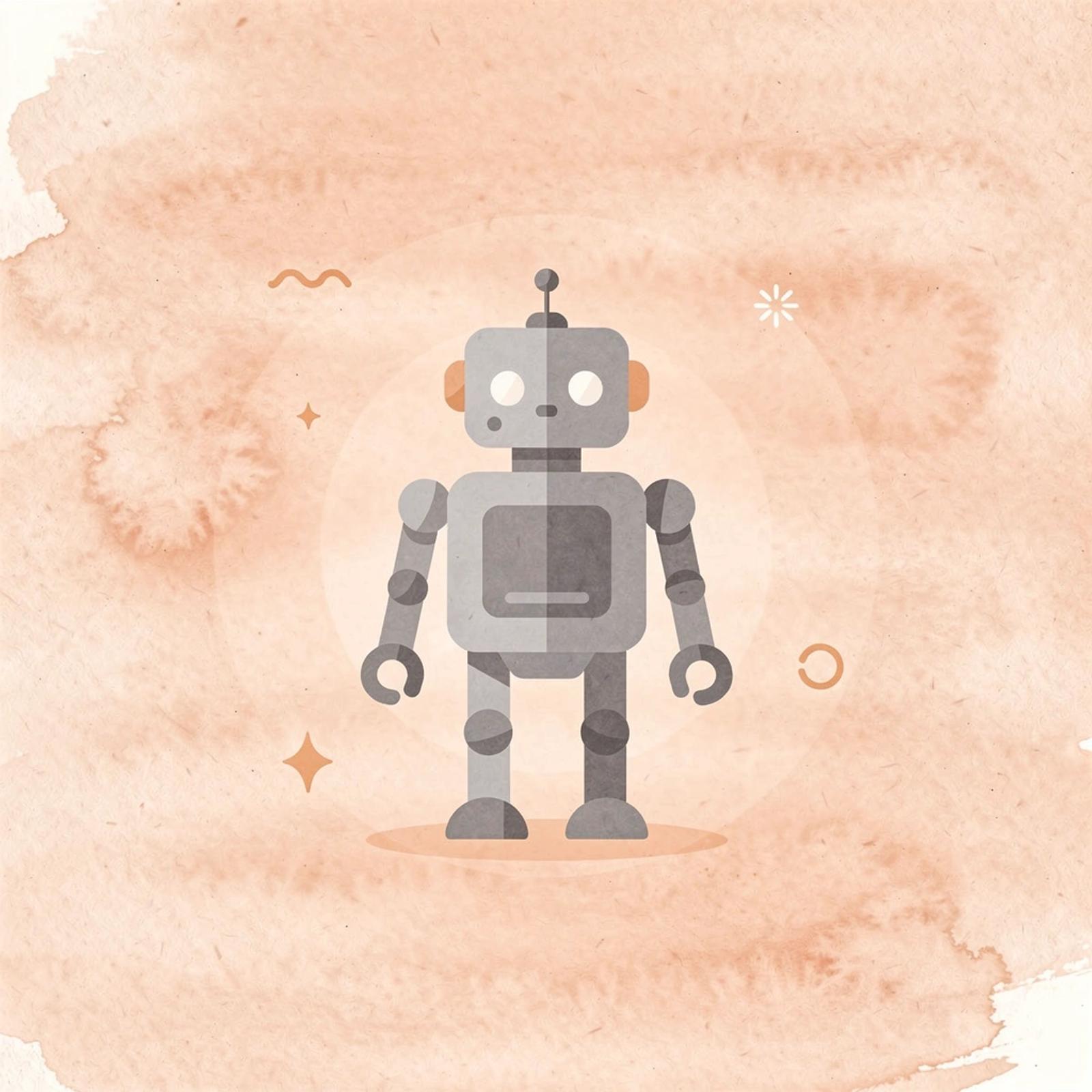 Robot icon representing generative AI