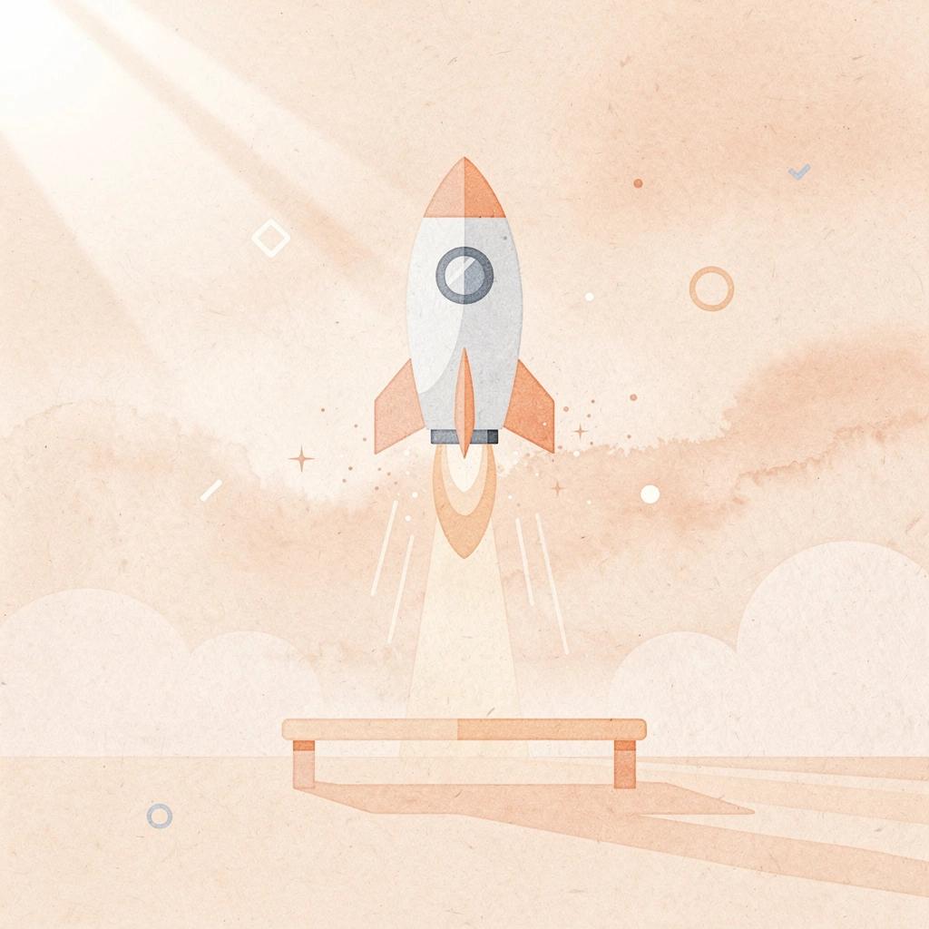 Scene illustration of a career launching upward, representing high earning potential in law