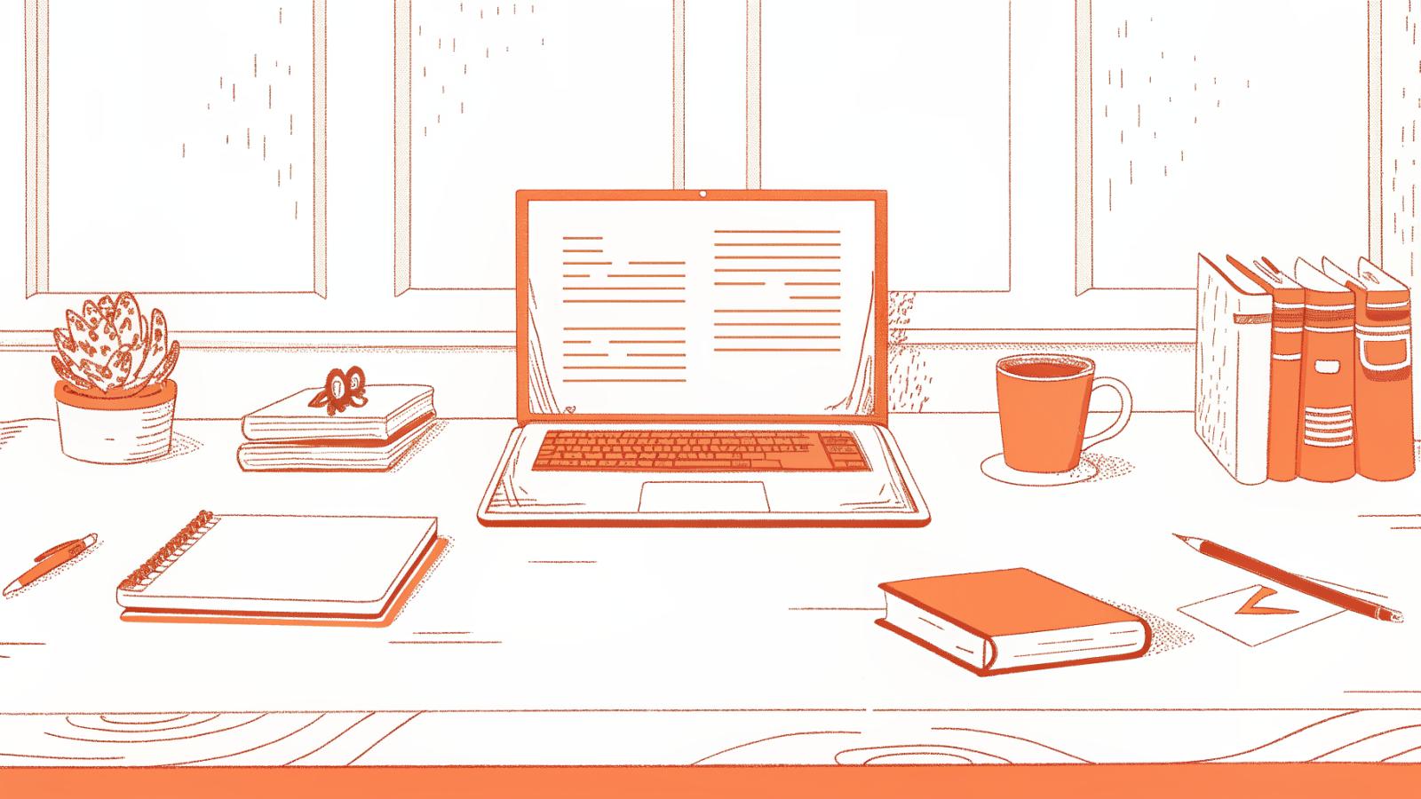 Paralegal desk with red-marked brief citation, magnifying glass, and AI legal research screen