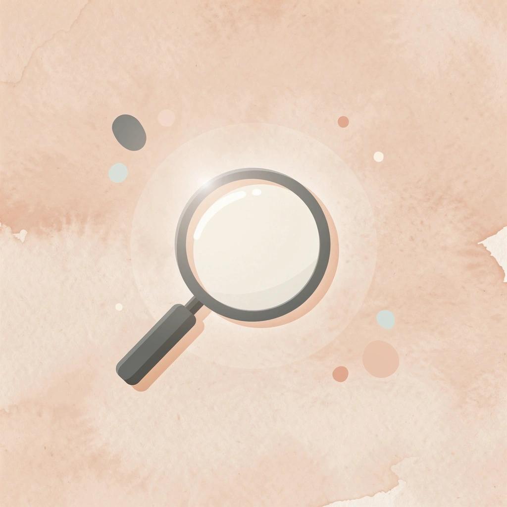 Magnifying glass icon representing online search for legal help