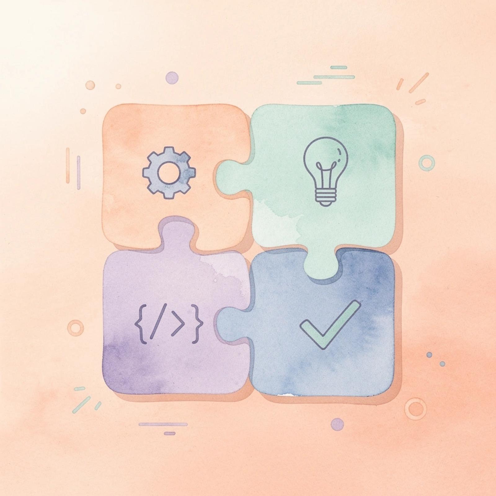 Puzzle pieces fitting together representing integrated legal workflow