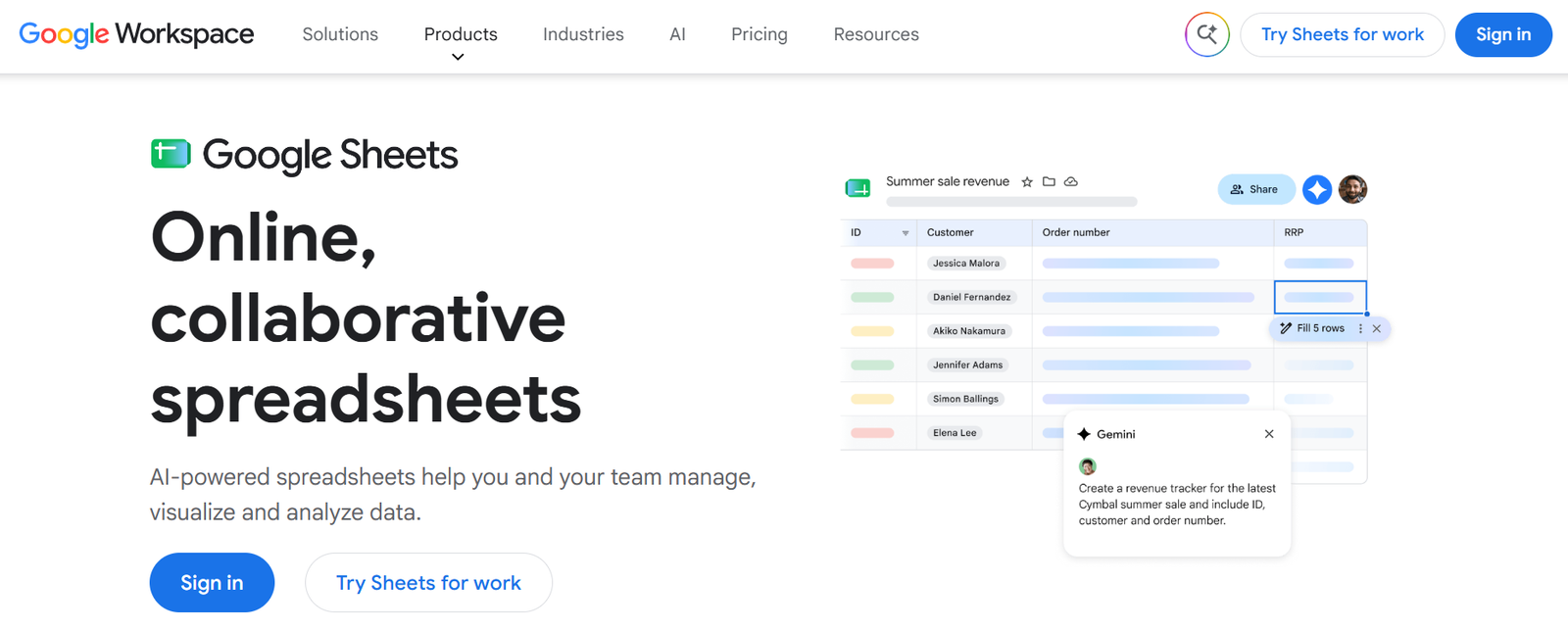google sheet  - Law Firm Budget Tracking