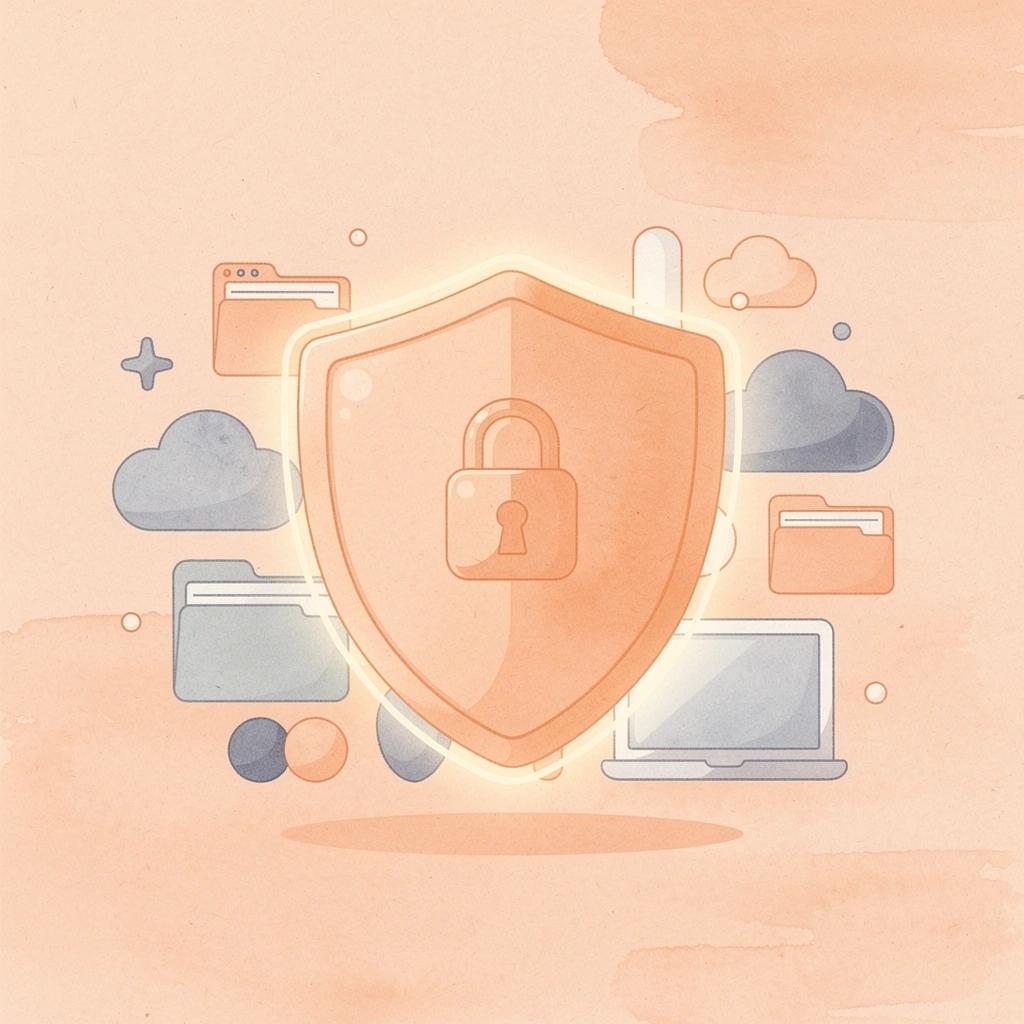 Shield protecting legal documents representing AI tool safety and confidentiality
