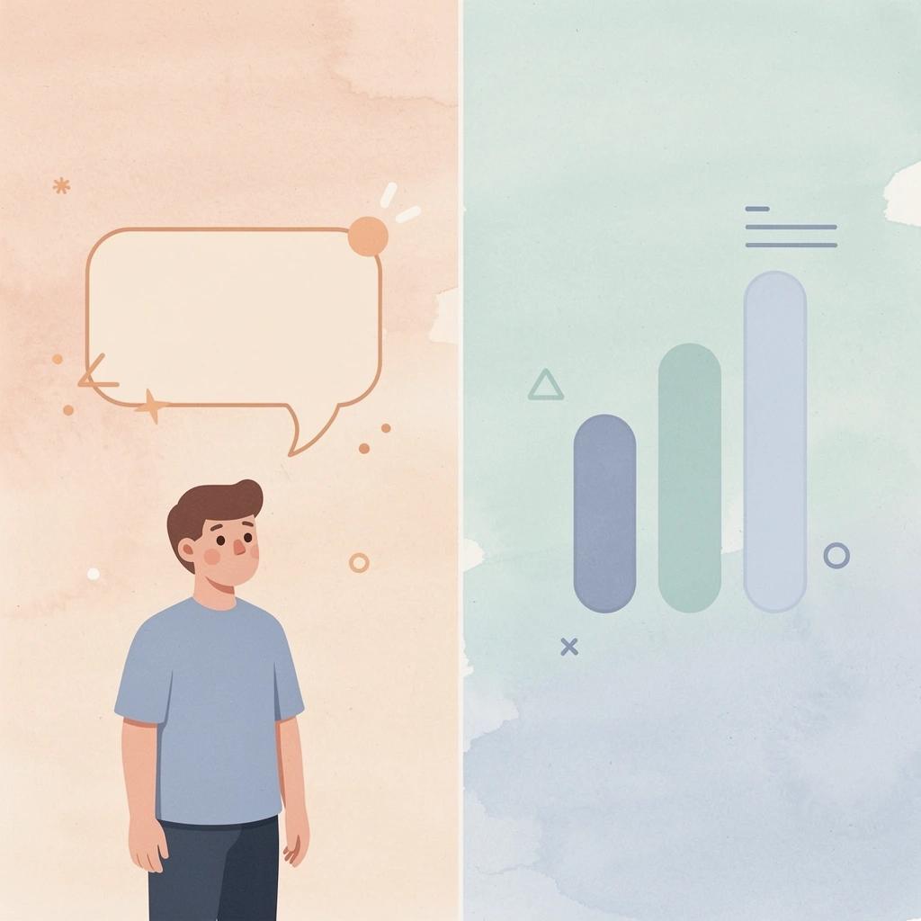 Scene illustrating the contrast between general-purpose AI and a purpose-built legal research platform