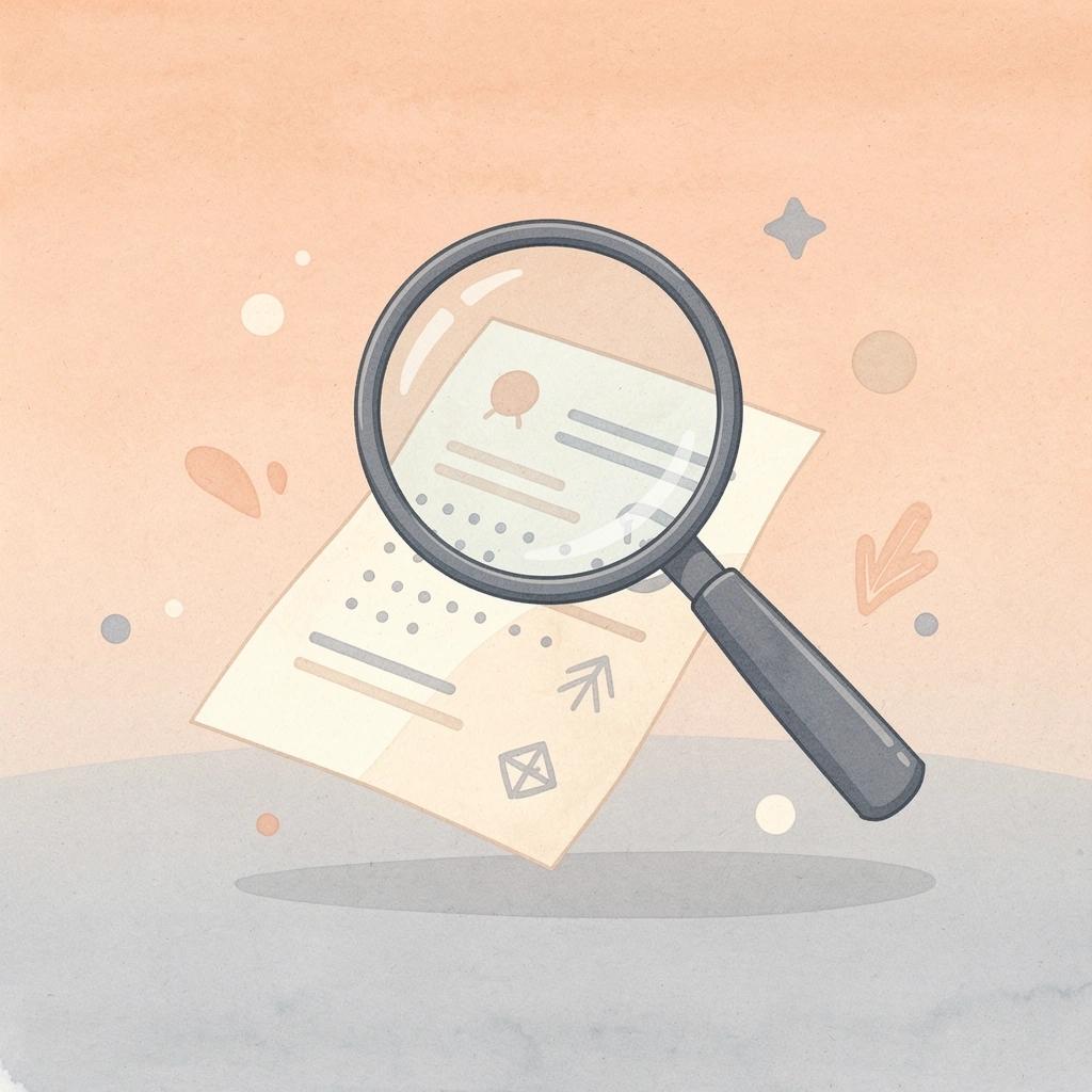 Magnifying glass examining contract review software options