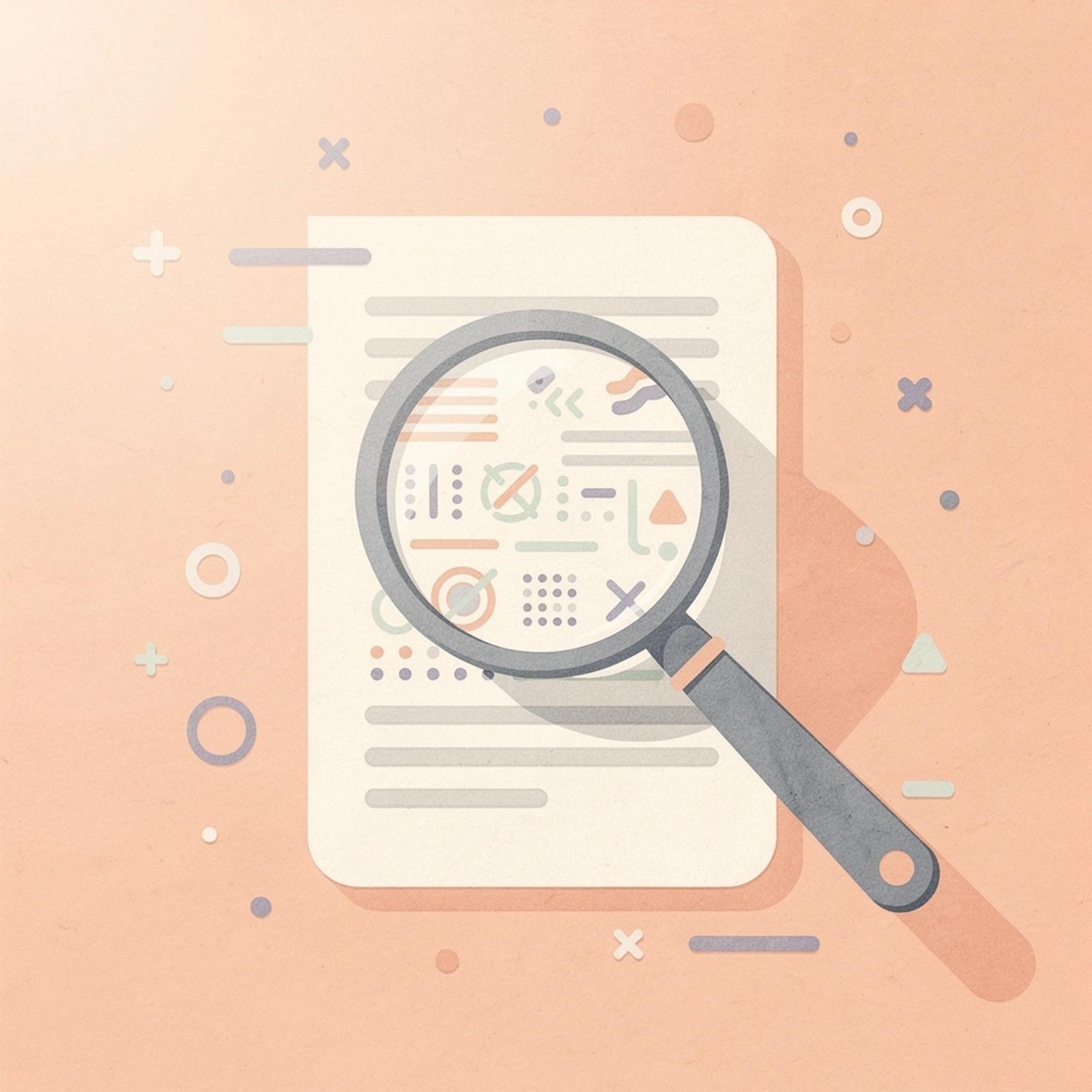 Scene of magnifying glass examining legal documents representing AI-powered legal research
