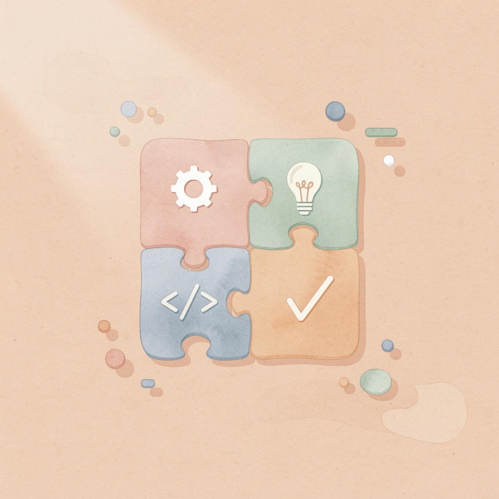 Puzzle scene showing incomplete solution with missing pieces representing unsolved legal workflow gaps