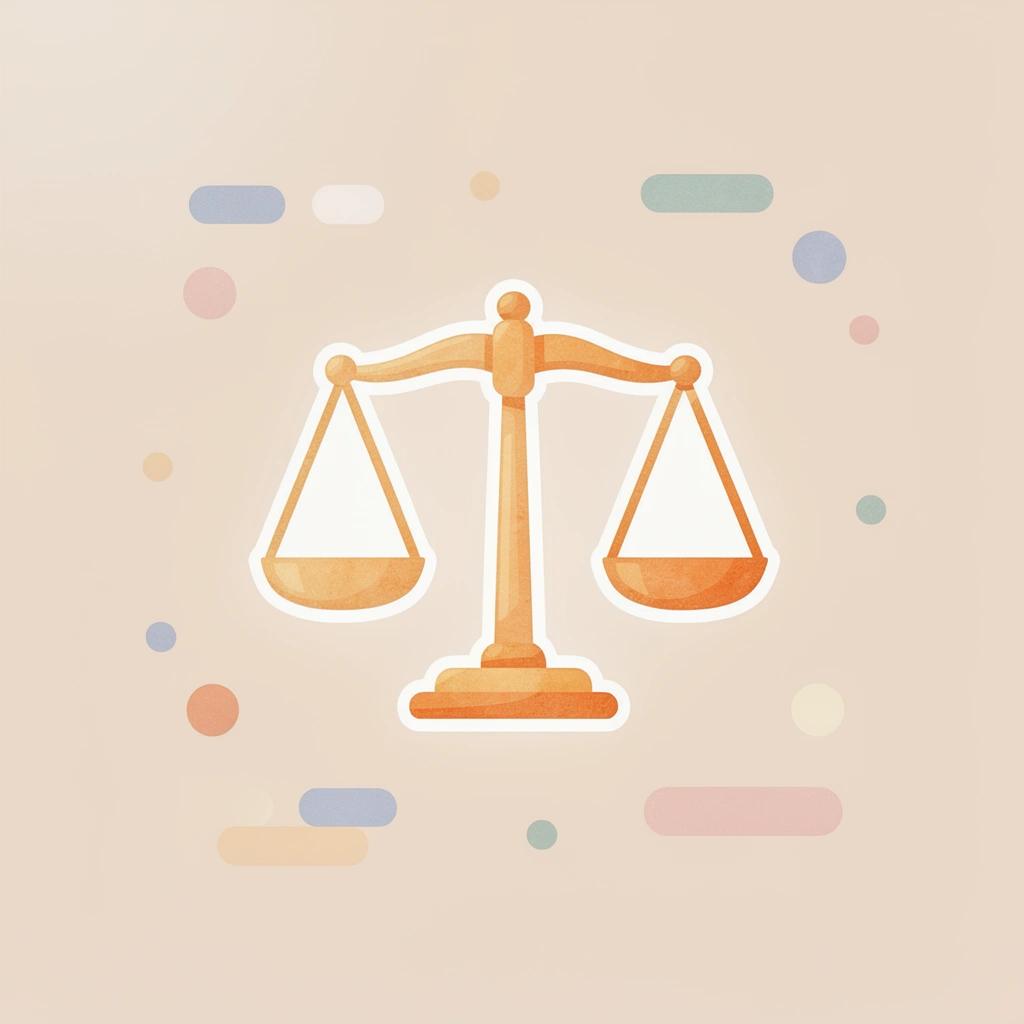 Scales of justice icon representing IOLTA legal obligation