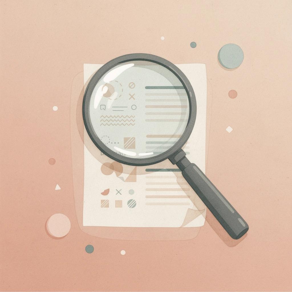 Magnifying glass examining a legal document representing deeper analysis of spellbook alternatives