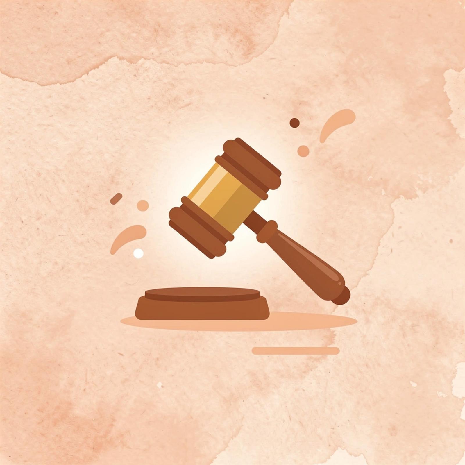 Gavel icon representing courtroom objections