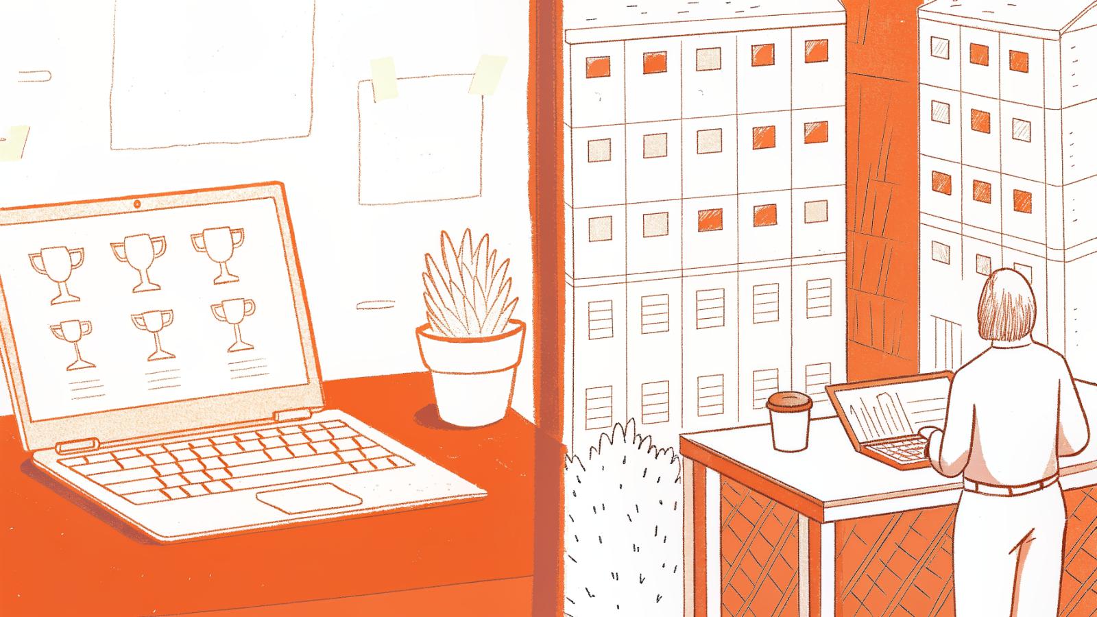In-house counsel at small desk overwhelmed by enterprise legal AI tools built for BigLaw