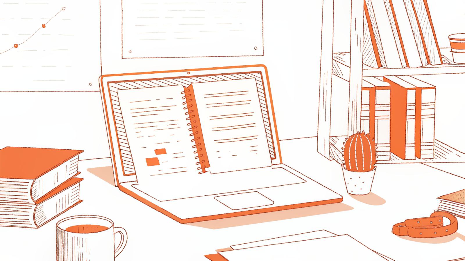 Solo attorney's desk buried in case files beside an AI review interface showing missed issues
