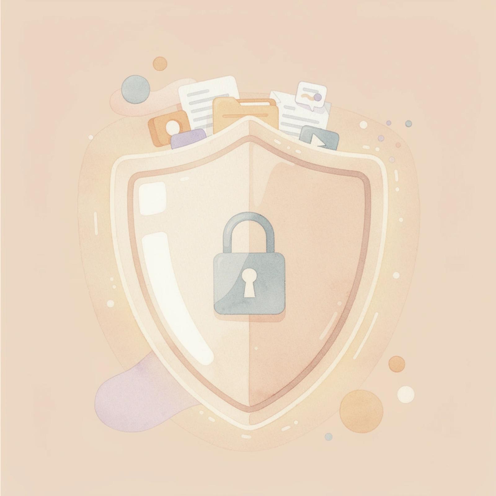 Shield protecting client documents representing legal AI security