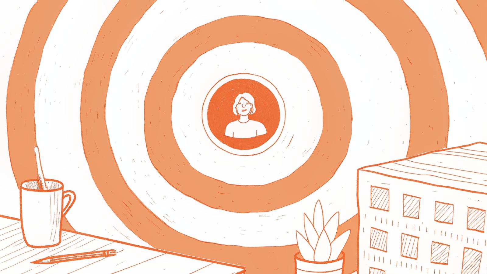 Bullseye diagram matching solo, small-firm, and enterprise lawyer profiles to legal research platforms