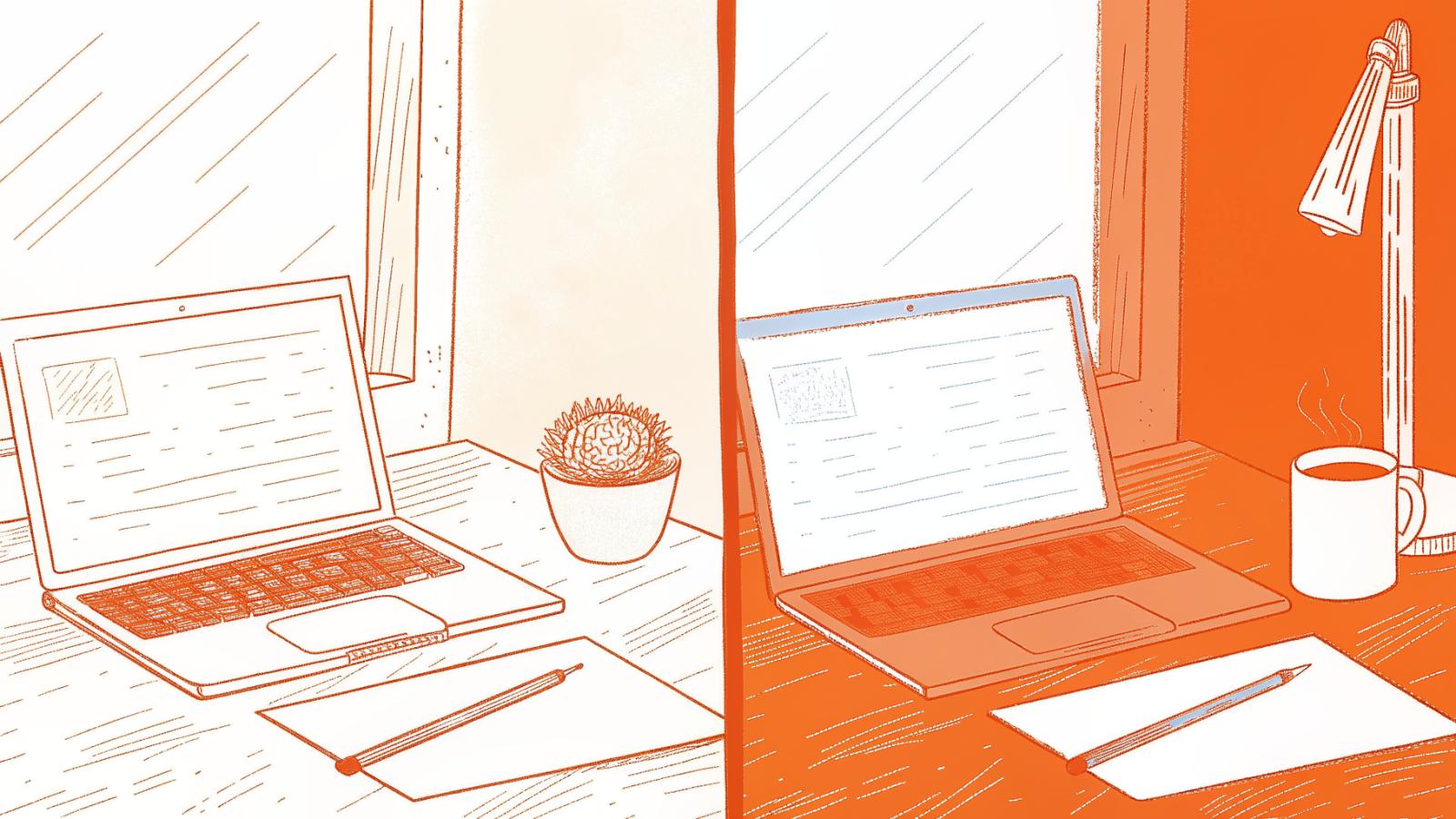 Brief and law review documents side by side showing italic versus plain case-name formatting