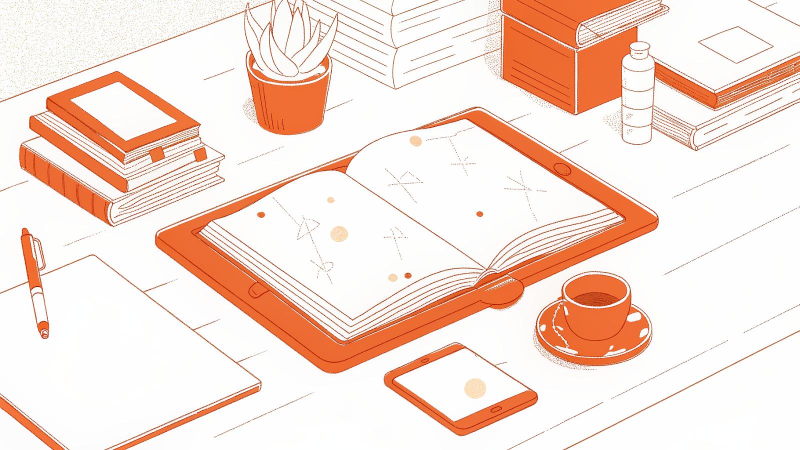Solo lawyer's desk with law book, gavel, and glowing AI research panel