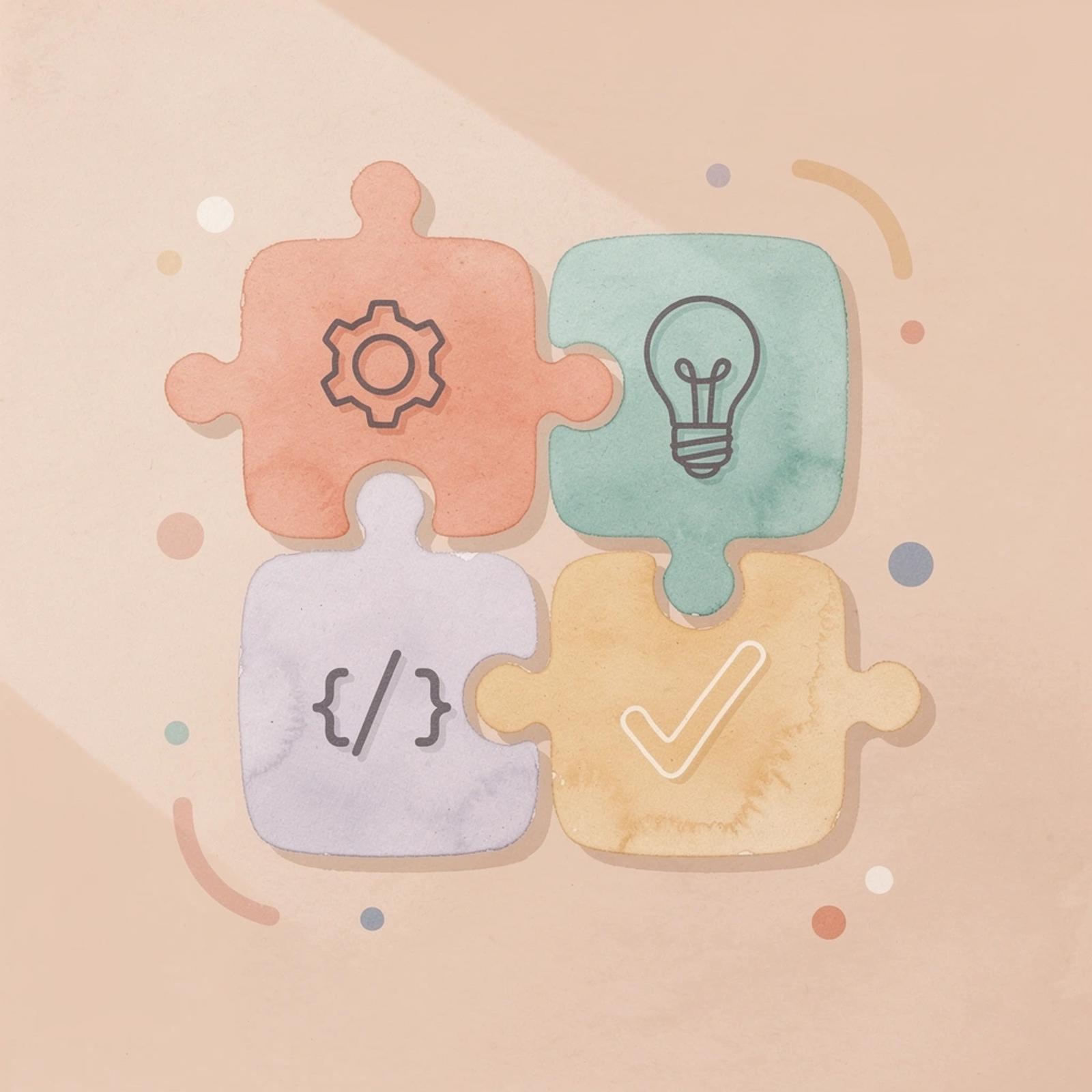 Puzzle pieces fitting together representing finding the right software solution for your team