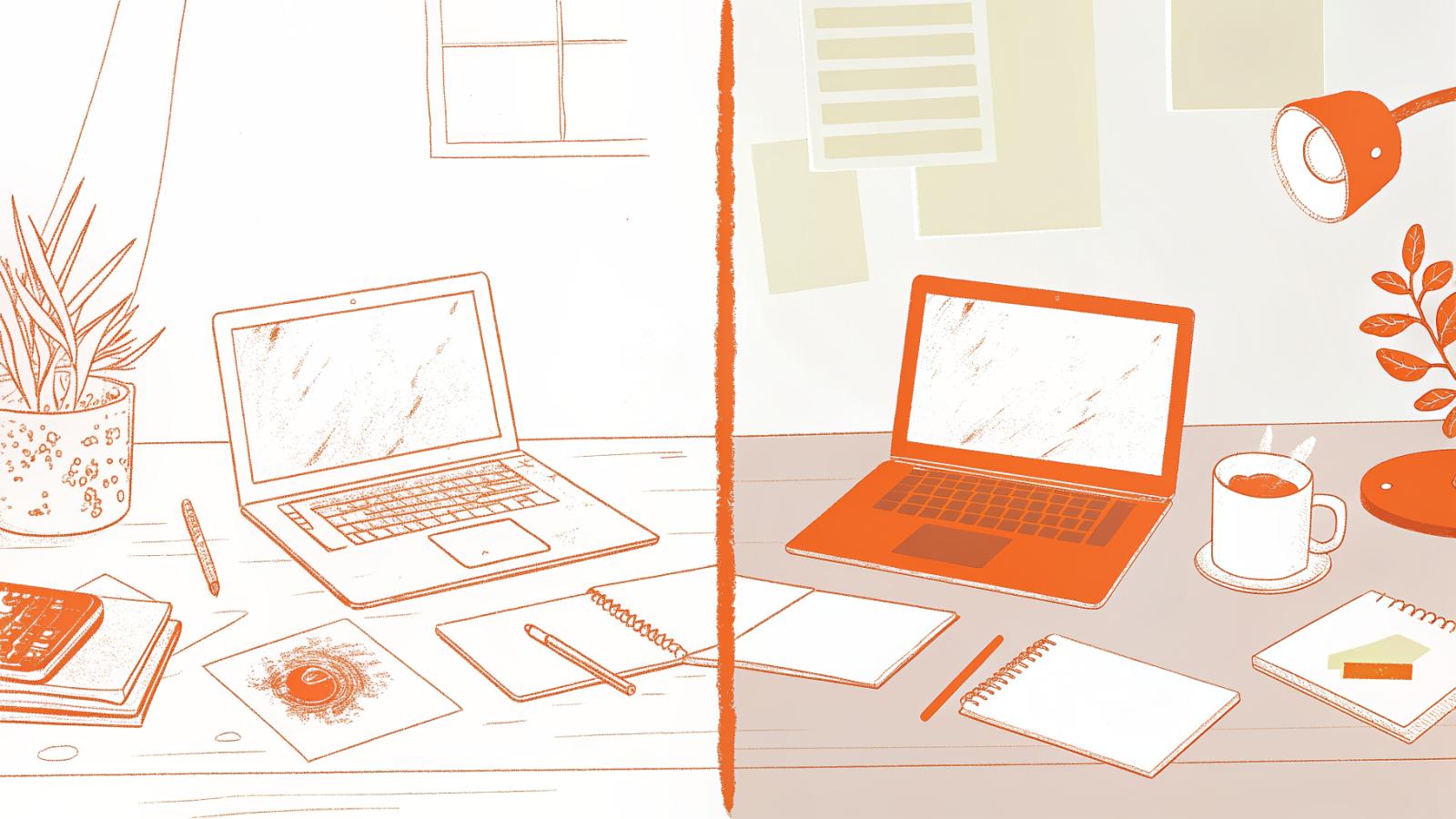 Solo attorney's desk contrasting hallucinated AI citations with verified legal research results