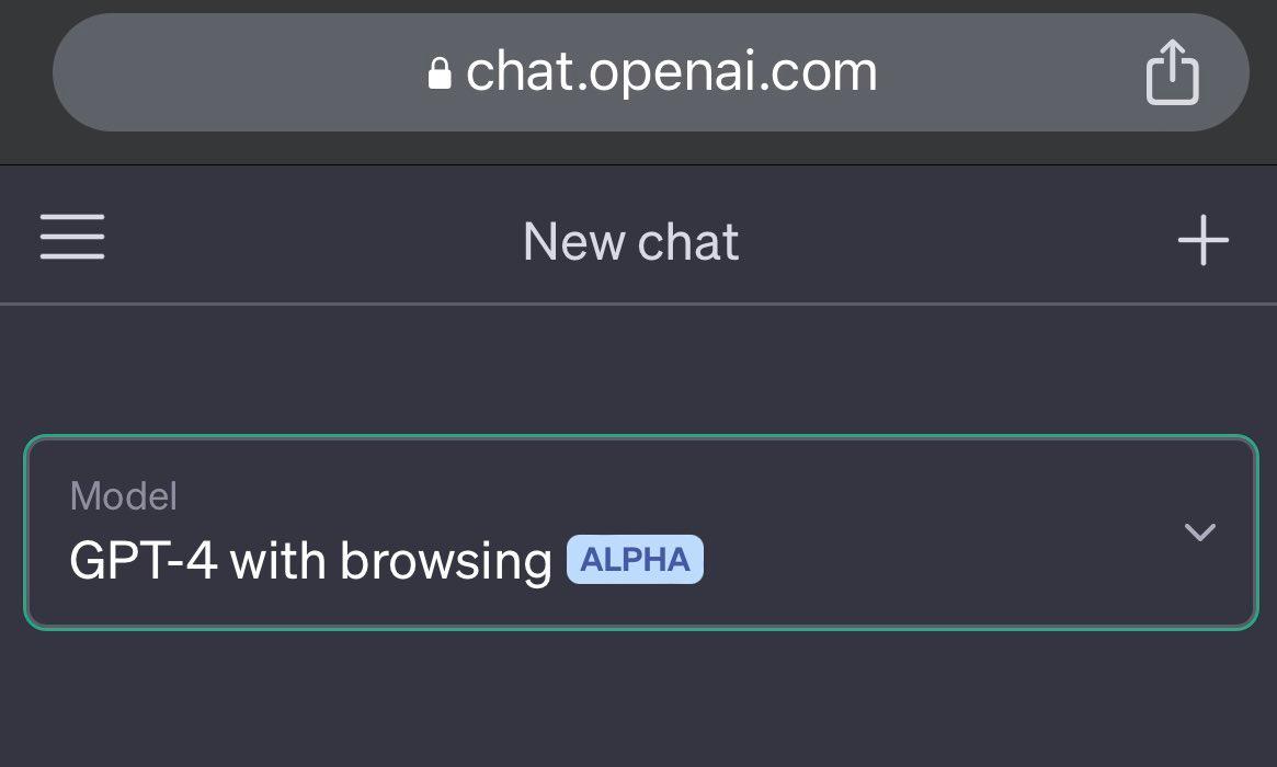 GPT-4 with browsing